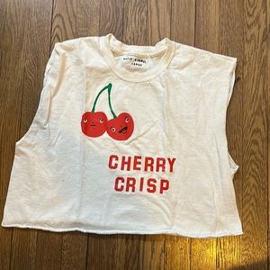 Cherry Bombe / Katie Kimmel Cherry Crisp cropped sleeveless shirt